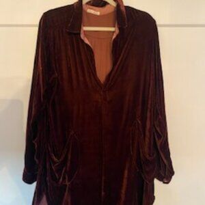 Gorgeous claret red Free People tunic